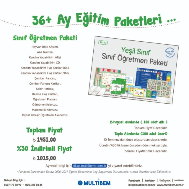 YEŞİL ÖĞRETMEN SETİ - 1