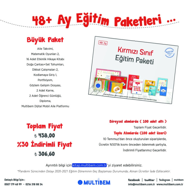 KIRMIZI BÜYÜK ÖĞRENCİ PAKETİ - 1