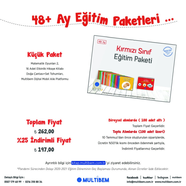 KIRMIZI KÜÇÜK ÖĞRENCİ PAKETİ - 1