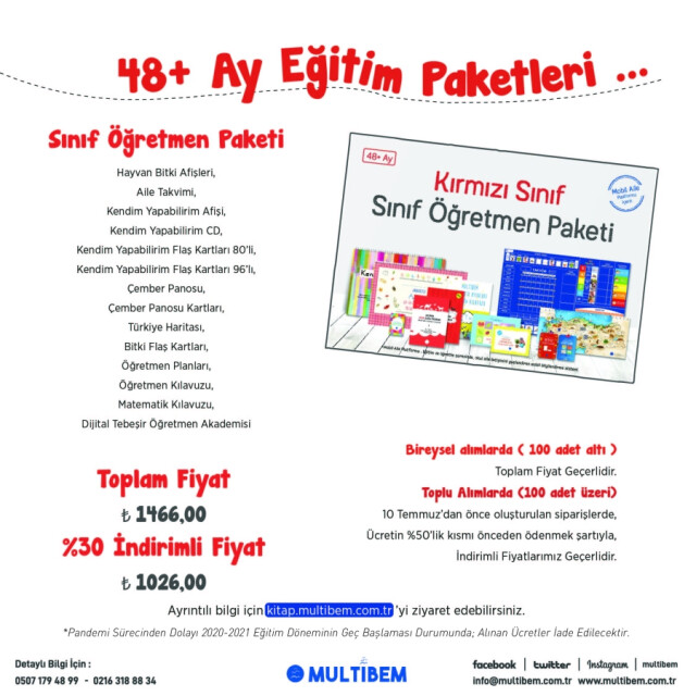 KIRMIZI ÖĞRETMEN SETİ - 1