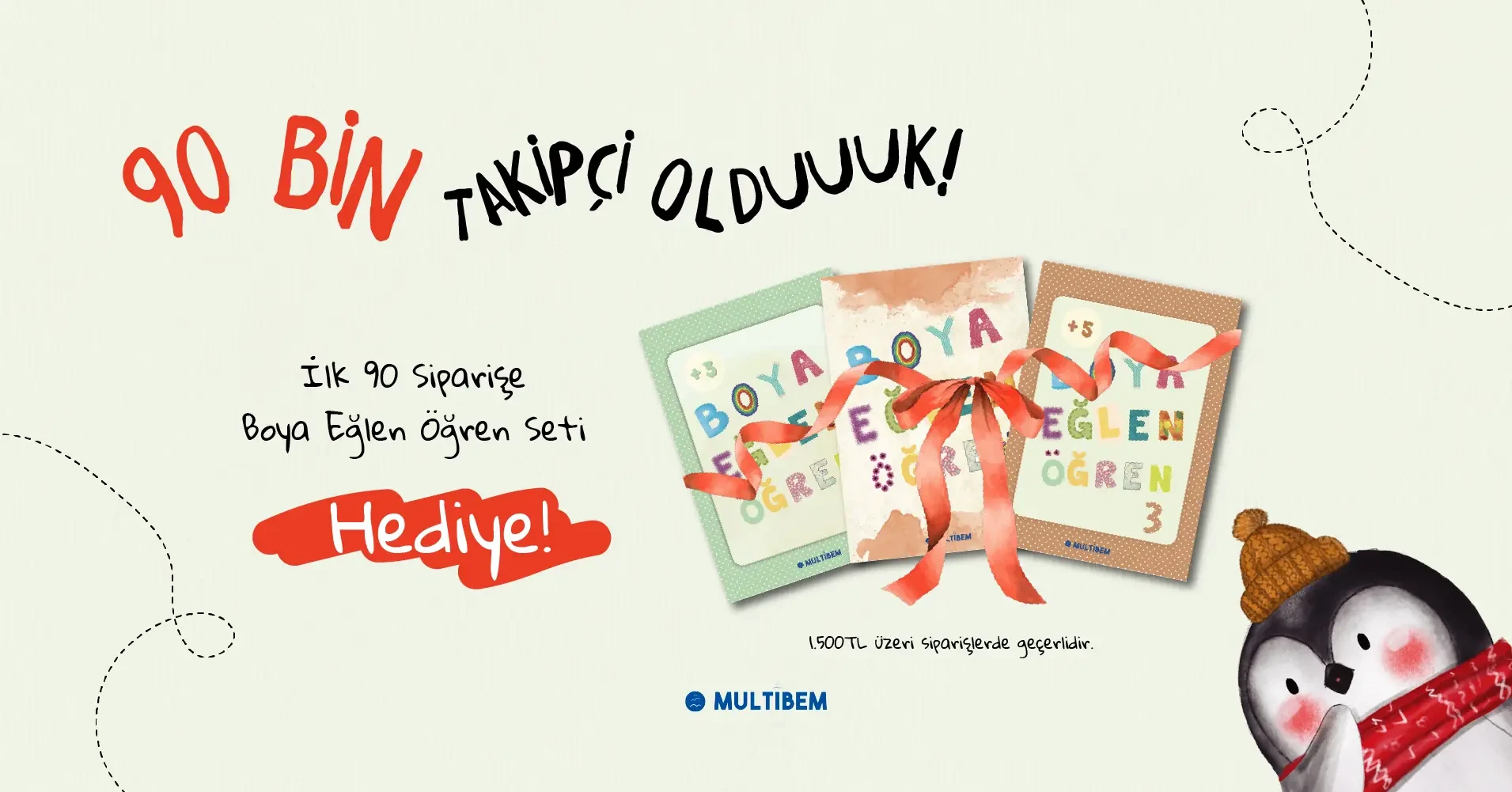 90 Bin Takipçiye Hediye Kitap