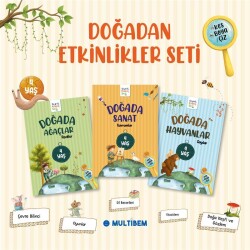 DOĞADA ETKİNLİKLER 4 YAŞ ETKİNLİK SETİ 3 KİTAP - Multibem