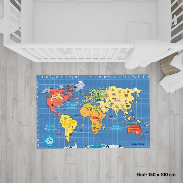 DÜNYA HARİTASI HALISI - 2