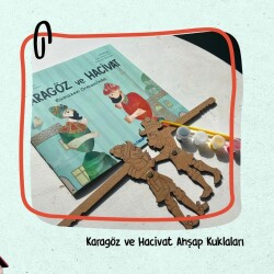 KARAGÖZ VE HACİVAT - AHŞAP OYUNCAK - BOYAMA SETİ - 2