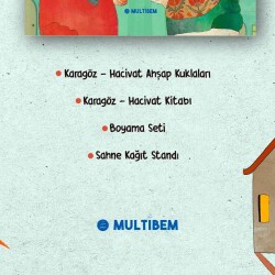 KARAGÖZ VE HACİVAT - AHŞAP OYUNCAK - BOYAMA SETİ - 4