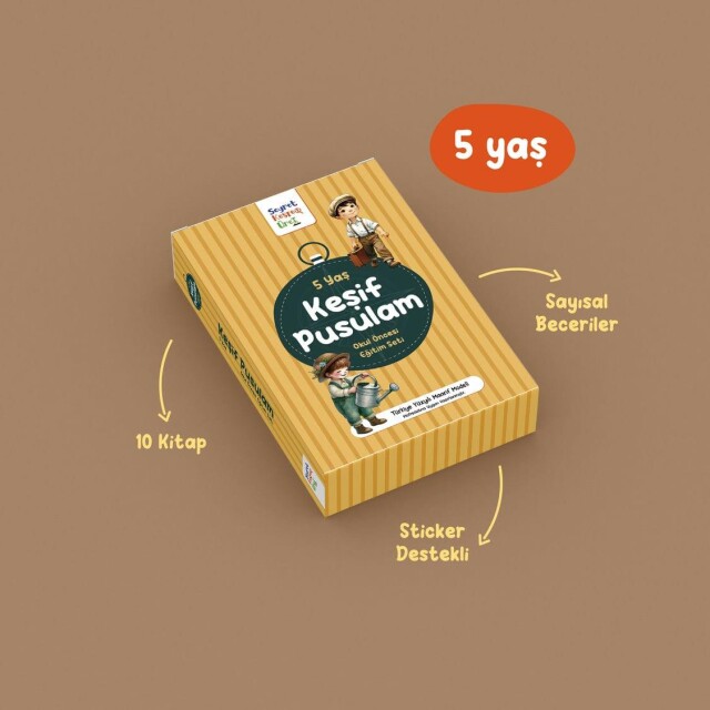 KEŞİF PUSULAM SET 5 YAŞ İÇİN OKUL DESTEK SETİ