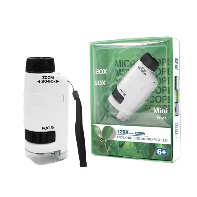 ÇOCUK DOĞA MİKROSKOPU - MİNİ CEP BOY 60X-120X - 1