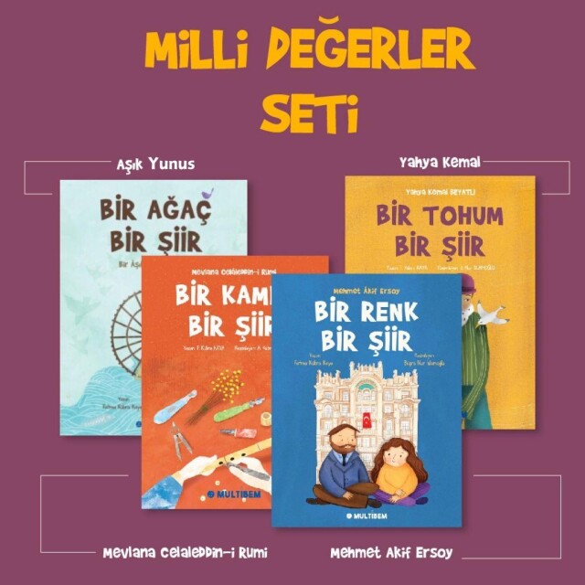 MİLLİ DEĞERLER SETİ İLKOKUL OKUMA SETİ