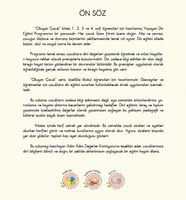 OKUYAN ÇOCUK SERİSİ - KUR'AN-I KERİM EĞİTİM SETİ - 6