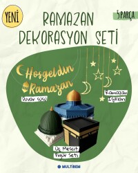 3 AYLAR SÜSLERİ - RAMAZAN IŞIK, FİGÜR VE DUVAR SÜSLERİ SETİ - Multibem