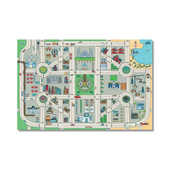 ŞEHİR HARİTASI VİNİL - 1