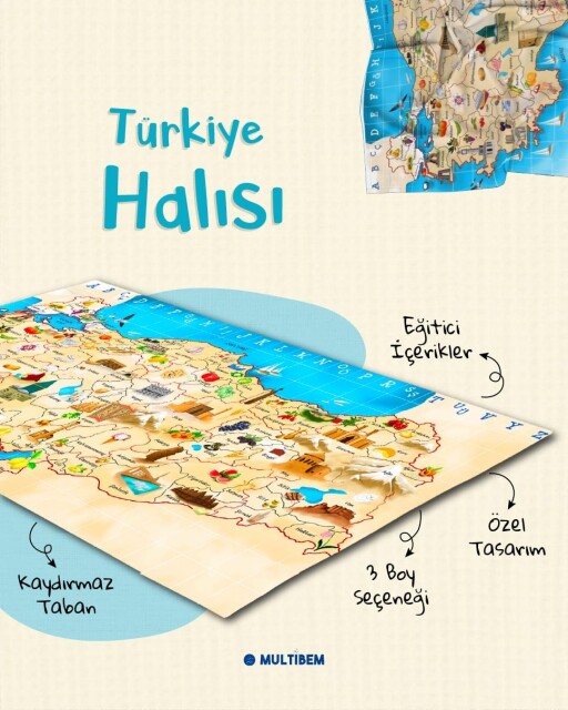 TÜRKİYE HARİTASI HALISI - 1
