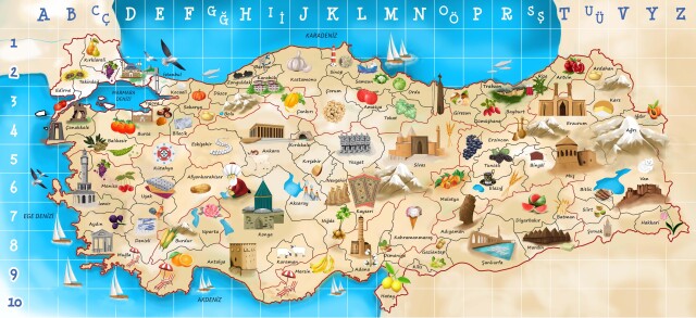 TÜRKİYE HARİTASI HALISI - 5